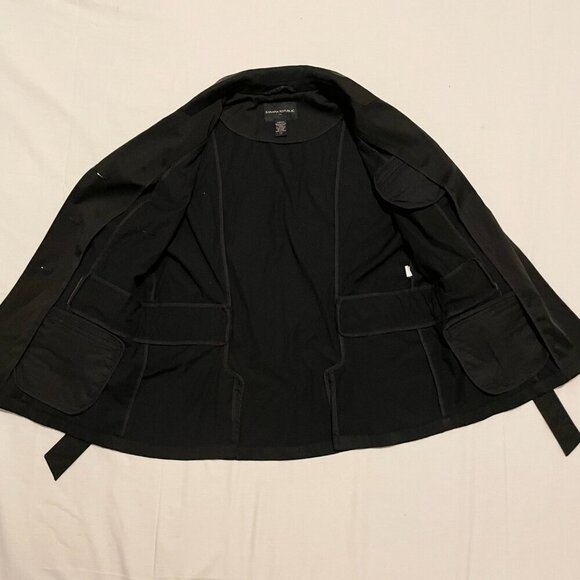 Banana Republic Belted Black Blazer Jacket Womens Size 12 - Picture 9 of 16